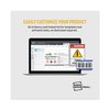 Avery Surface Safe Removable Label Safety Sign, Inkjet/Laser, 3.5x5, Wt, PK60 61514